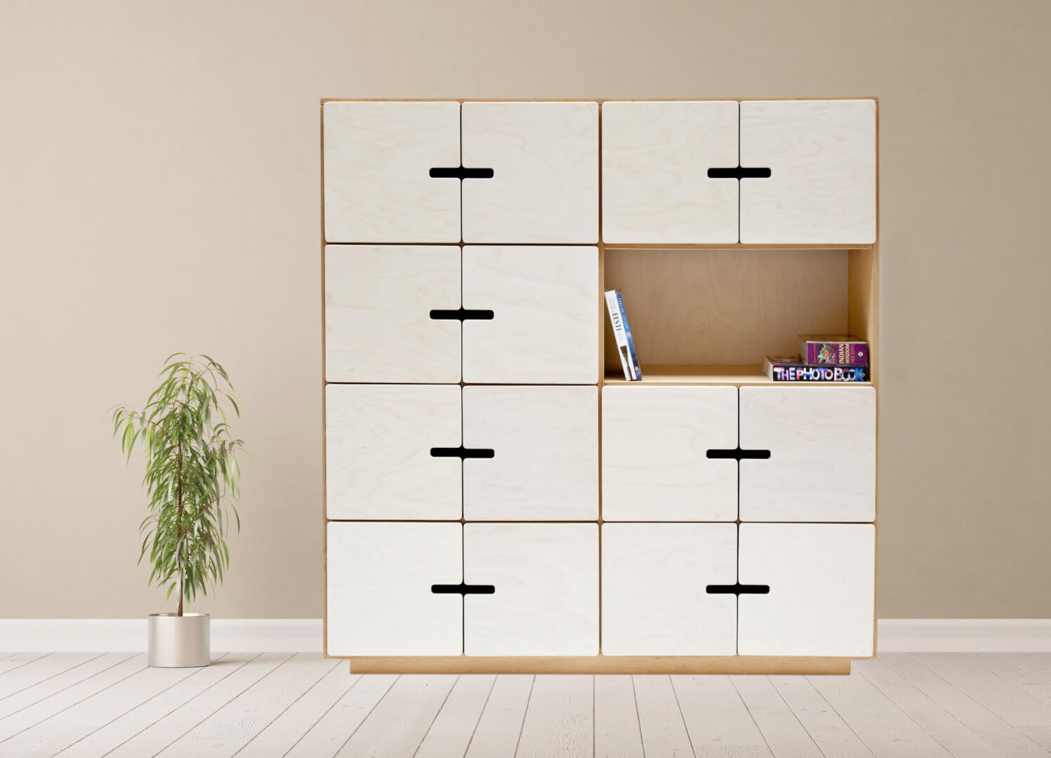 Dressoir Baunsio Wit 145 cm