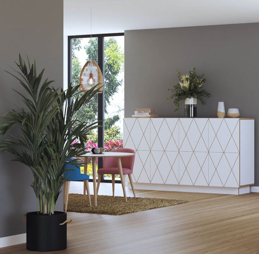 Dressoir Ceedy Wit 145 cm
