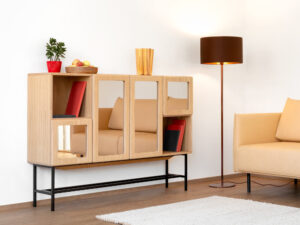 Dressoir Slesin Zwart 145 cm