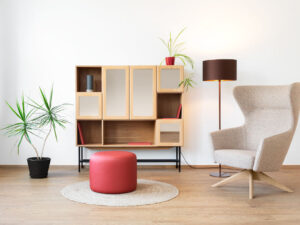 Dressoir Sigurd Zwart 145 cm