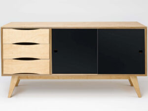 Dressoir Graante Zwart 150 cm