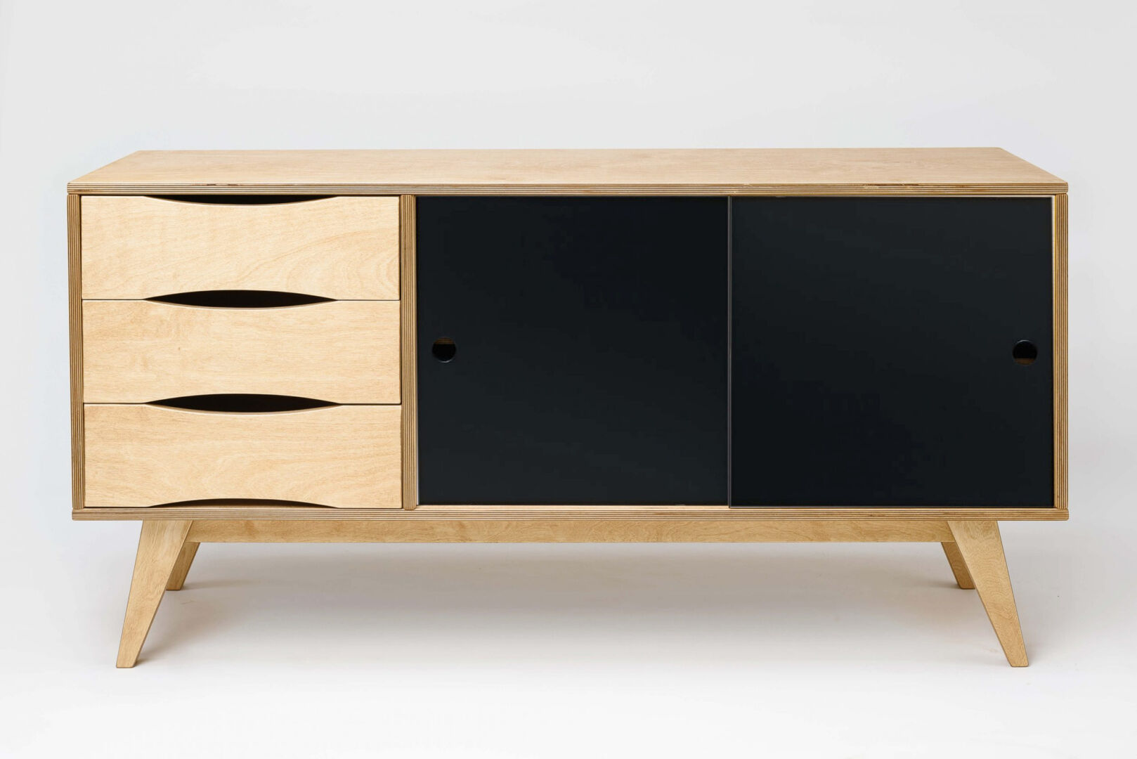 Dressoir Graante Zwart 150 cm