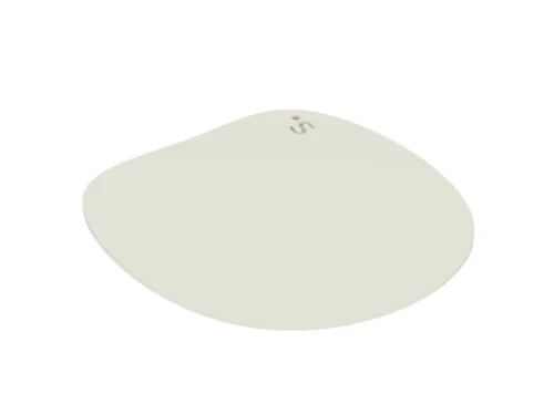 Braskello onderzetter in beige, organische vorm, compact en beschermend voor tafeloppervlakken