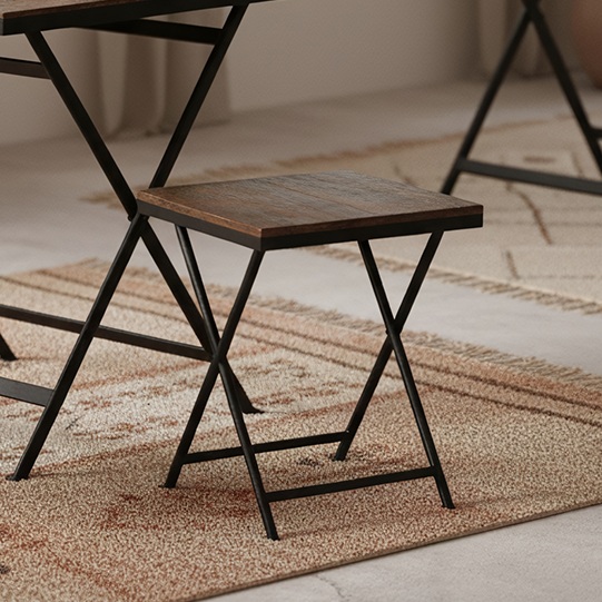 Kruk Mulesta Hout Bruin - Afbeelding 2