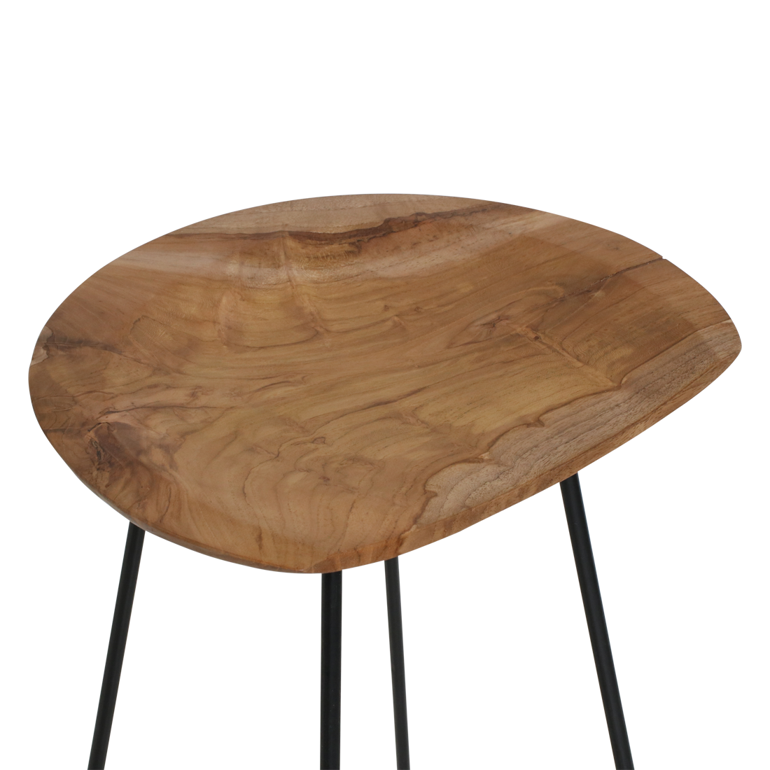 Barkruk Virdel Teak Naturel - Afbeelding 4