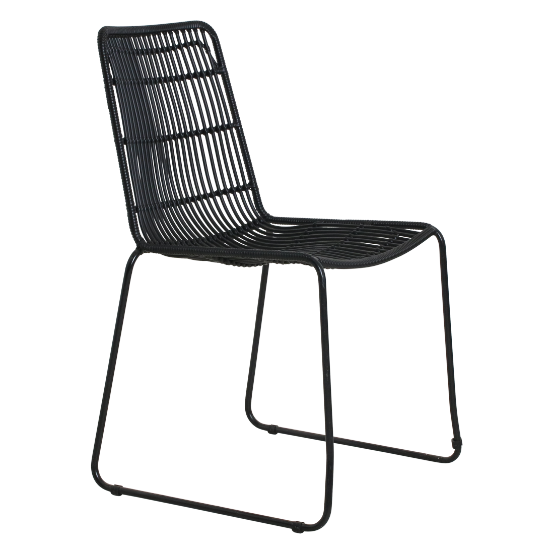 Tuinstoel Haummel Naturel met touw en ijzeren frame, luchtig en modern design
