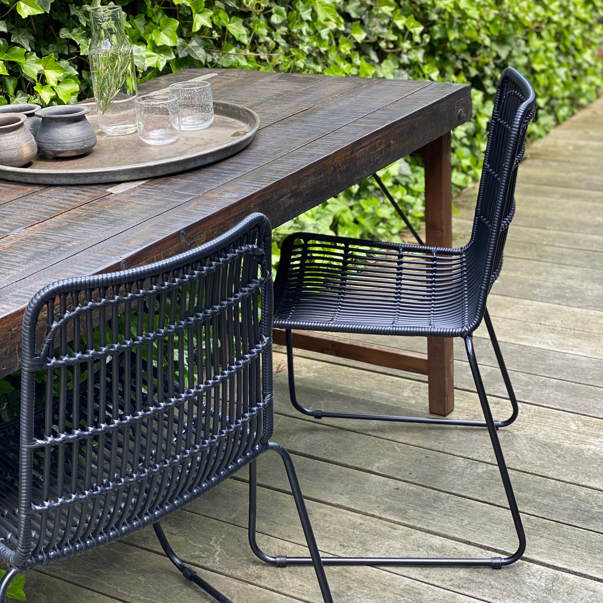 Tuinstoel Haummel Naturel - Set van 2 - Afbeelding 6