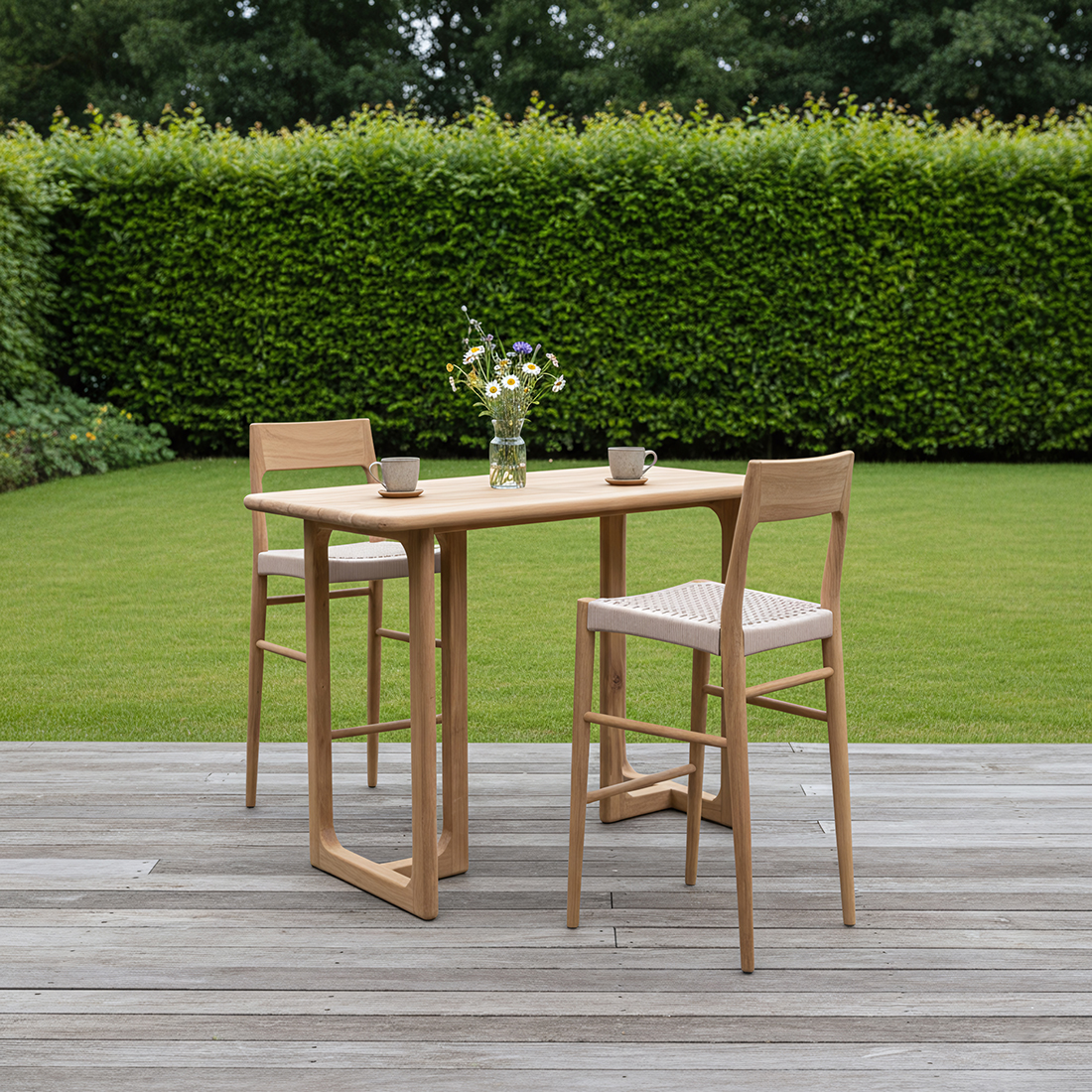 Barkruk Taasy Teak Beige - Afbeelding 5