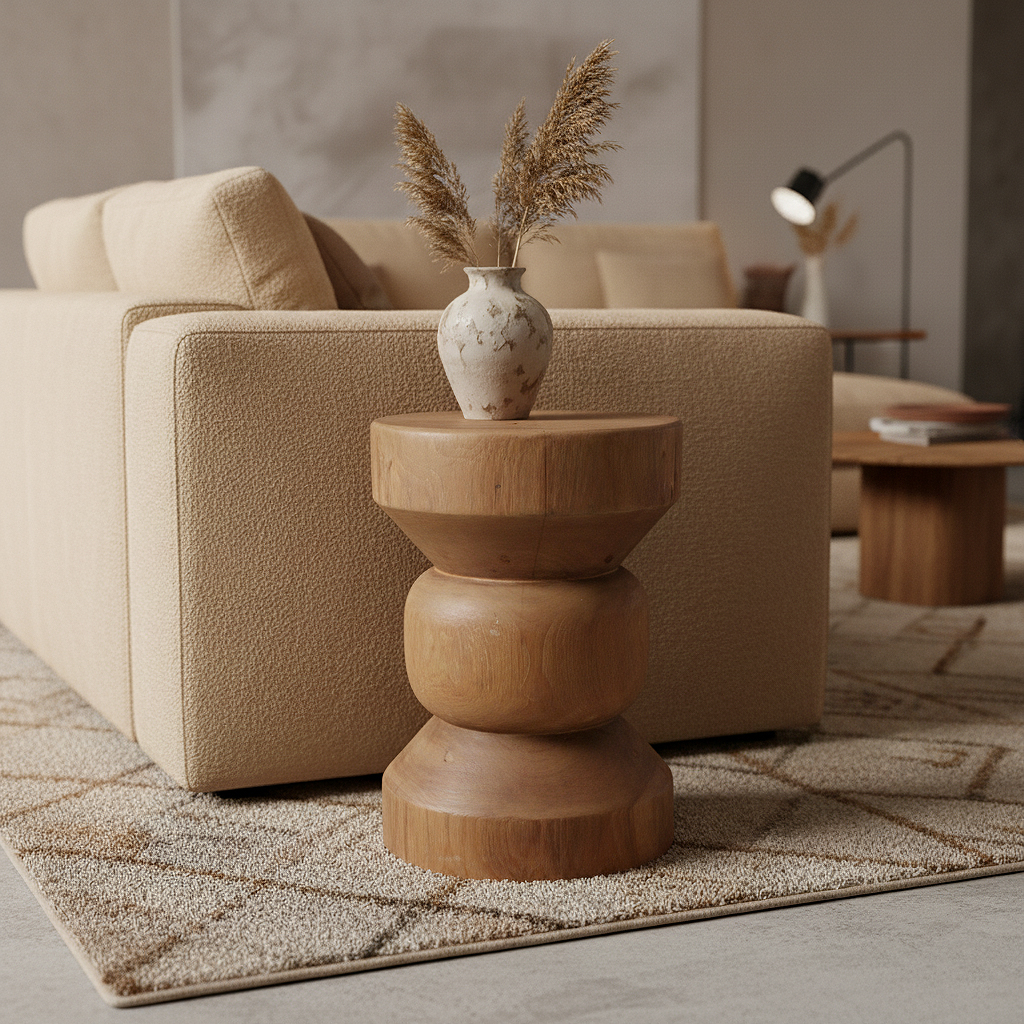 Bijzettafel Bimal Teak 45 cm - Afbeelding 2