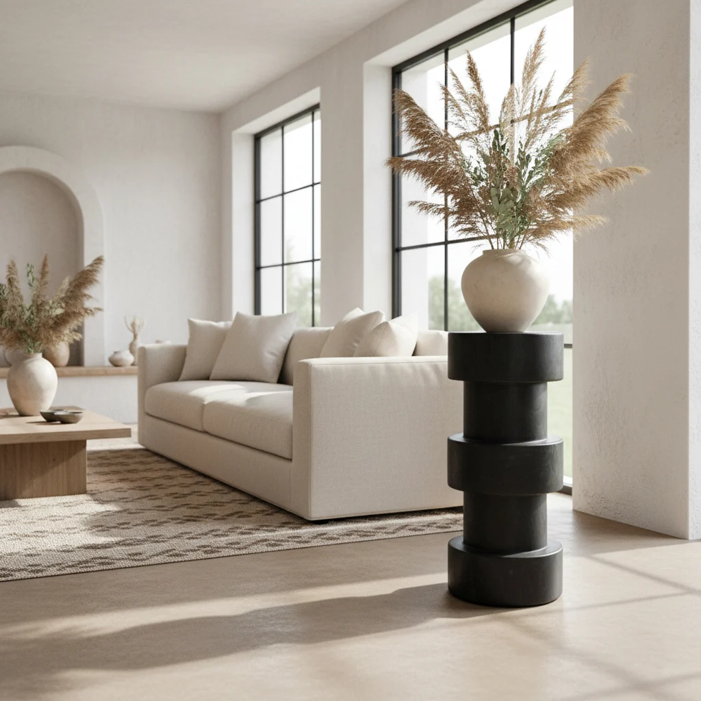Barkruk Teldor zwart teak - Afbeelding 4