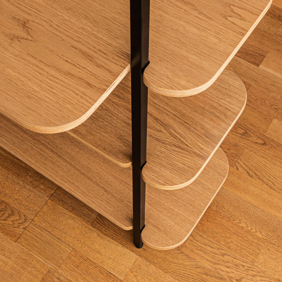 Rek Nieraro Zwart 150 cm
