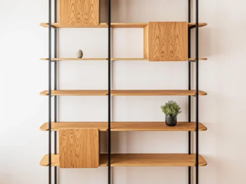 Boekenkast Nieraro Zwart Metaal
