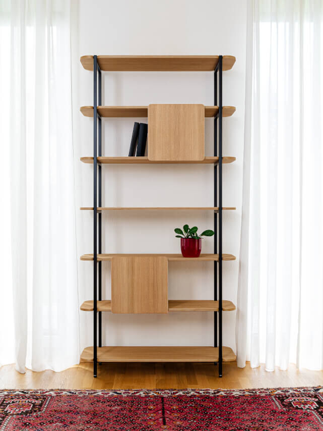 Wandplank Kaumone Zwart 98 cm