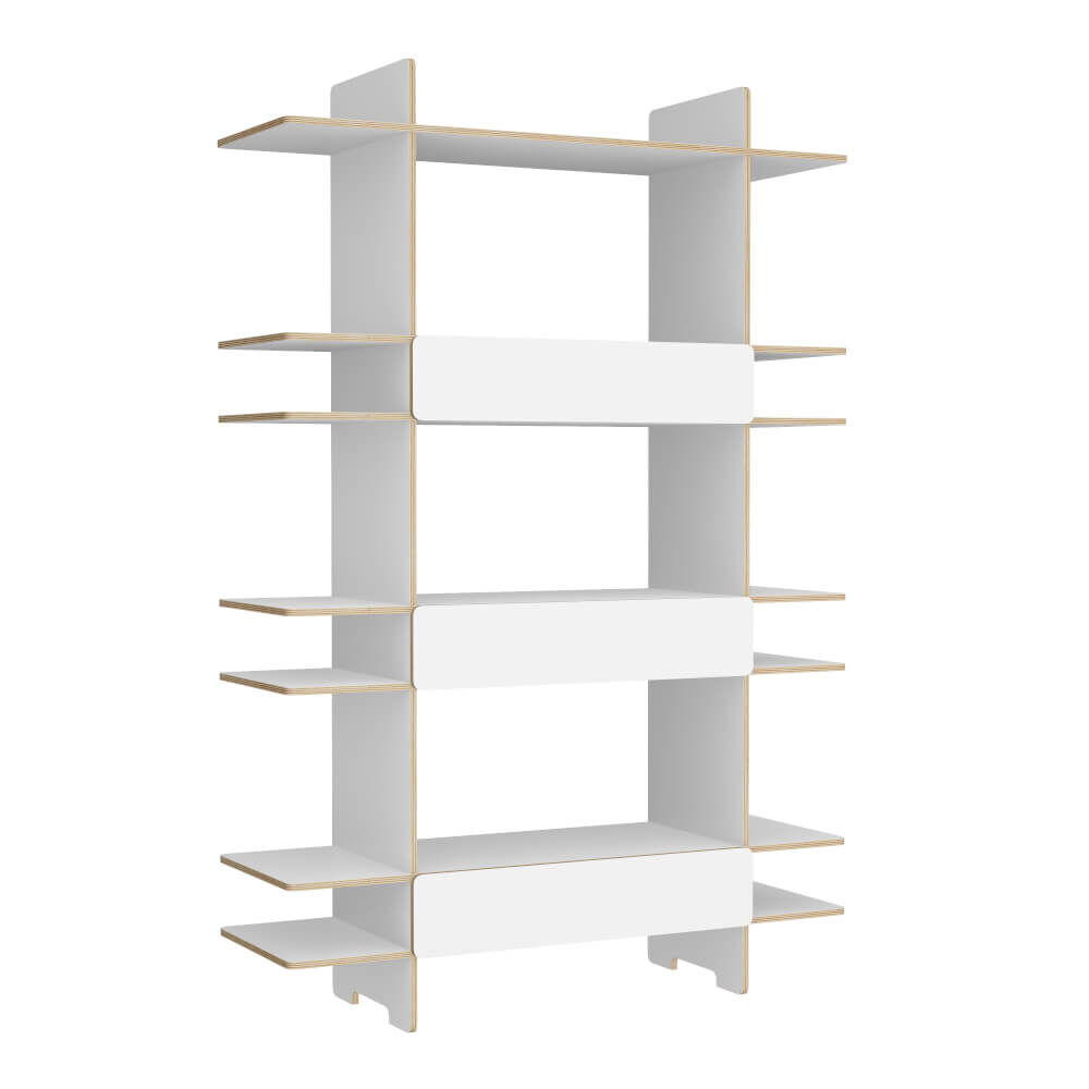 Wandplank Burnos Wit 122 cm