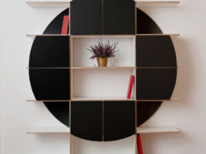 Wandplank Ceerund Zwart 140 cm