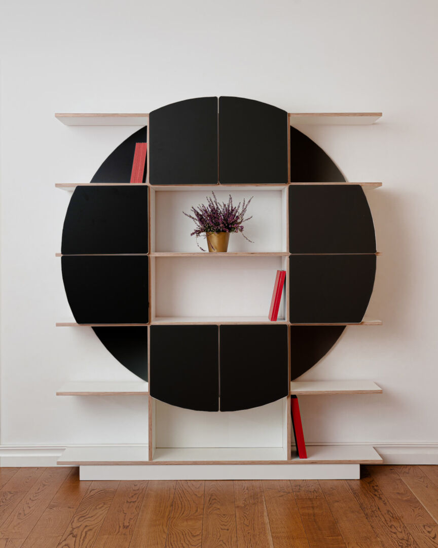 Wandplank Ceerund Zwart 140 cm