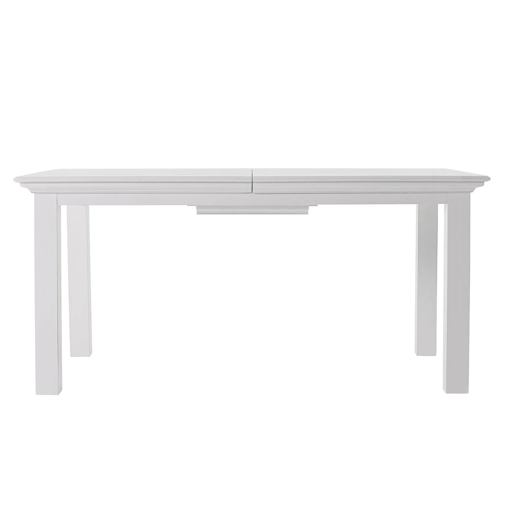 Witte Eettafel Traurdel MDF 200x90 cm met strak silhouet en royale vorm