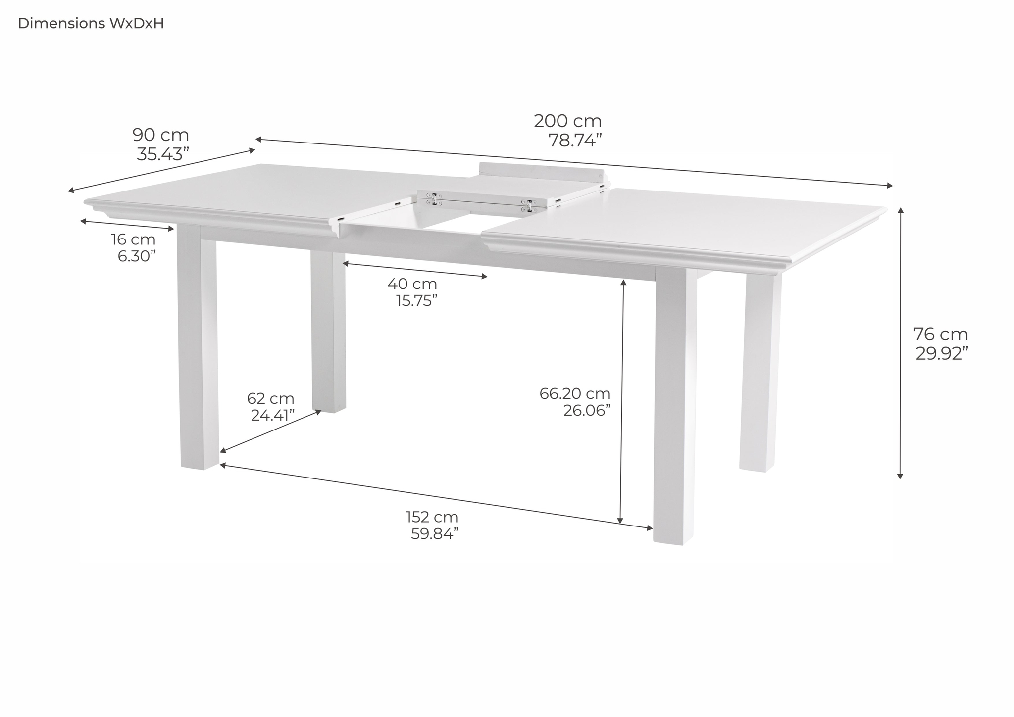 Eettafel Traurdel MDF 90 cm - Afbeelding 7
