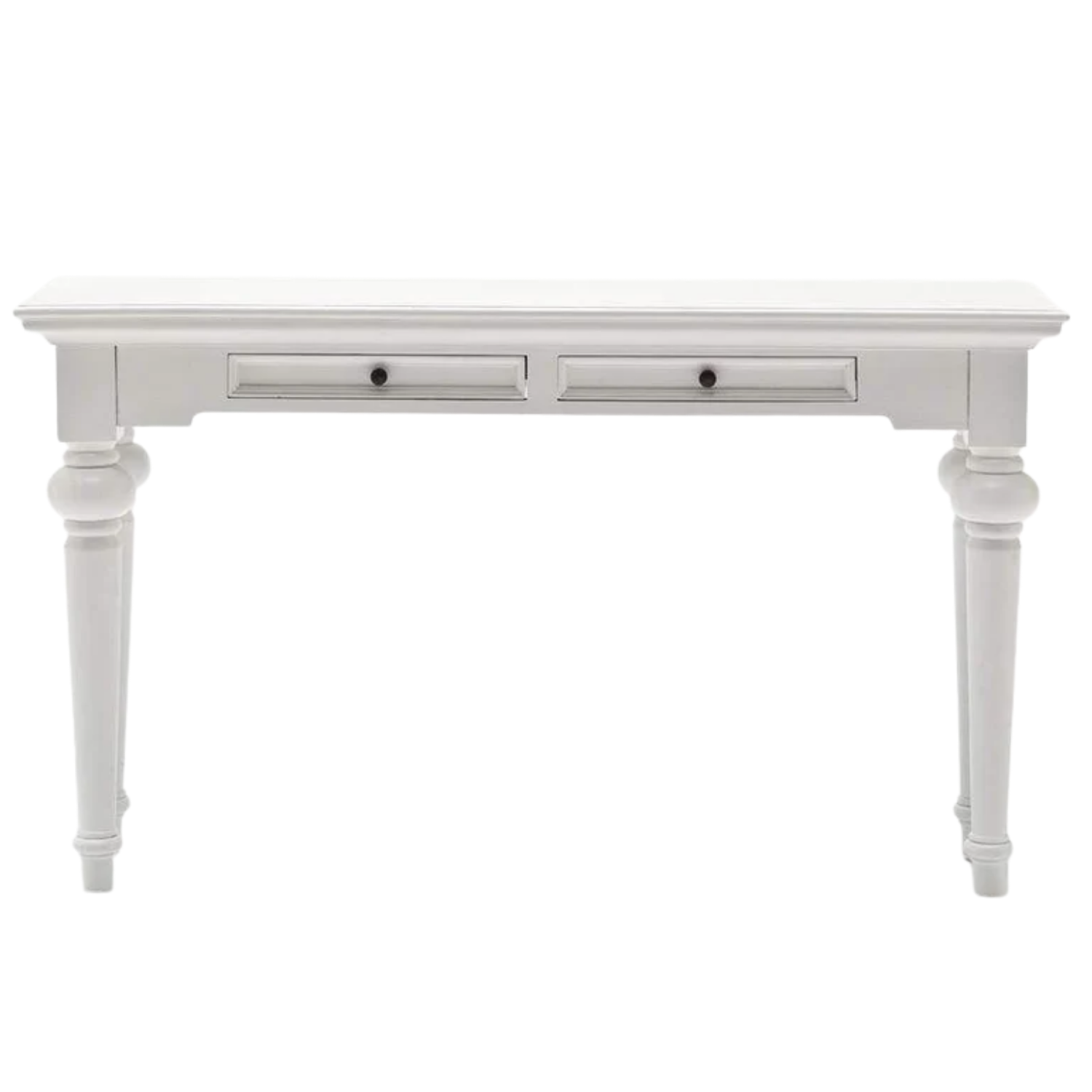 Witte Sidetable Ziedund MDF 140 cm met 2 lades en slanke poten
