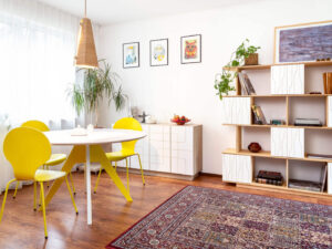 Eettafel Mussone Geel Ø105 cm