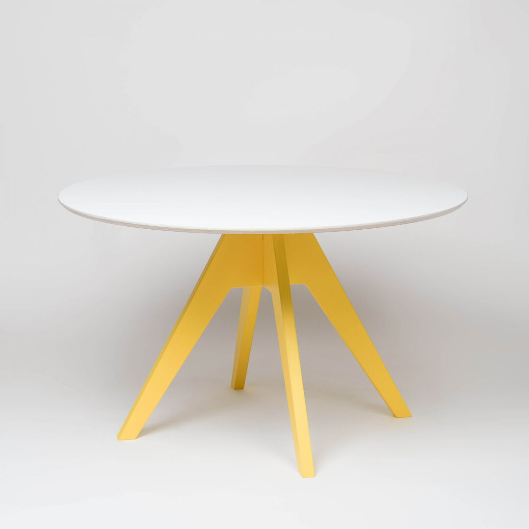 Eettafel Doonnura Geel Ø85 cm