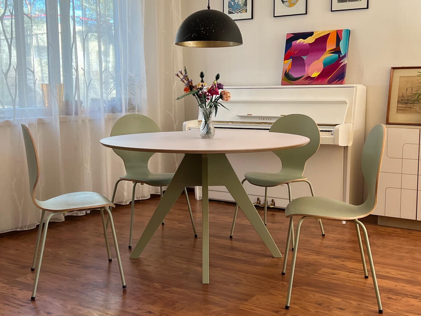 Eettafel Zauder Wit Ø85 cm