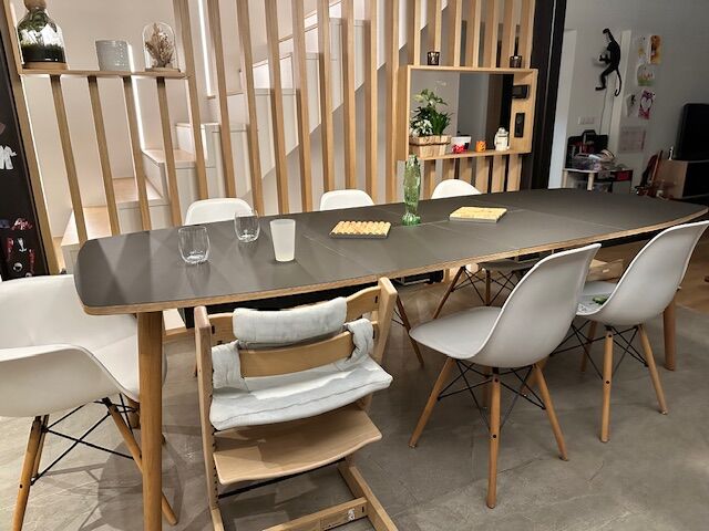 Eettafel Kleeltone Zwart 120 cm - Afbeelding 2