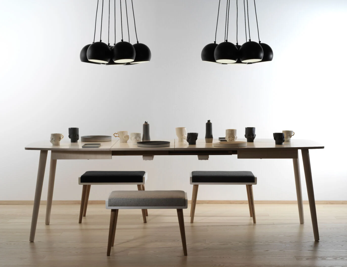 Eettafel Kleeltone Zwart 120 cm - Afbeelding 4