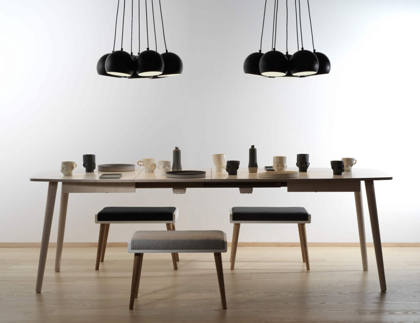 Eettafel Jaldun Zwart 120 cm