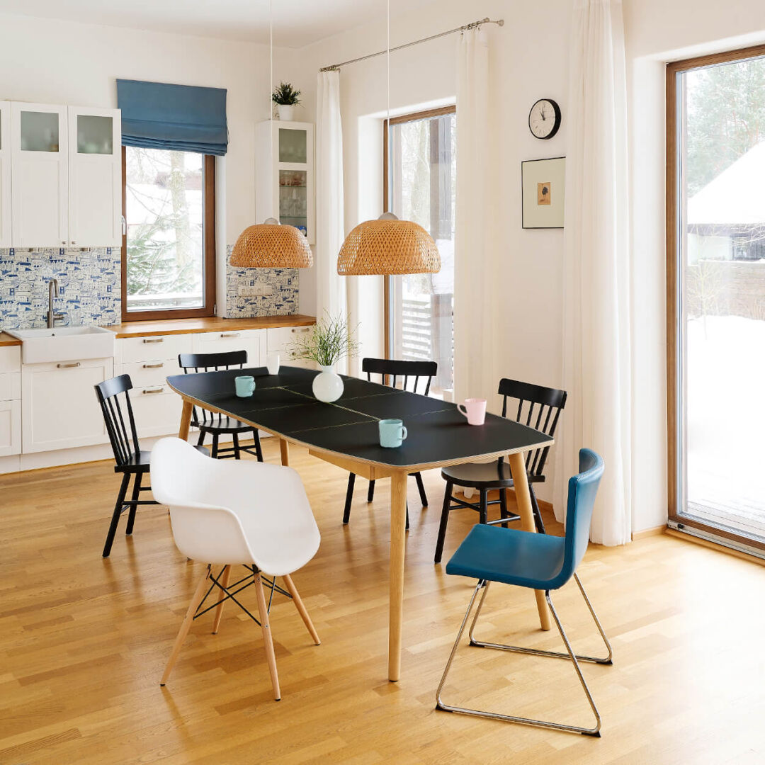 Eettafel Hussak Zwart 120 cm