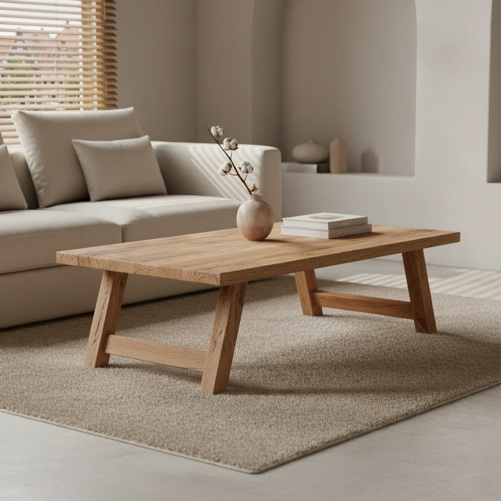 Salontafel Ciebon Hout 140x65 cm - Afbeelding 2