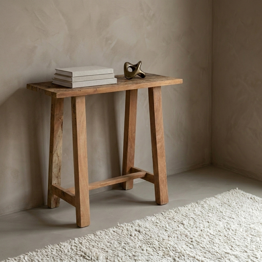 Bijzettafel Heirund Hout 80 cm - Afbeelding 2