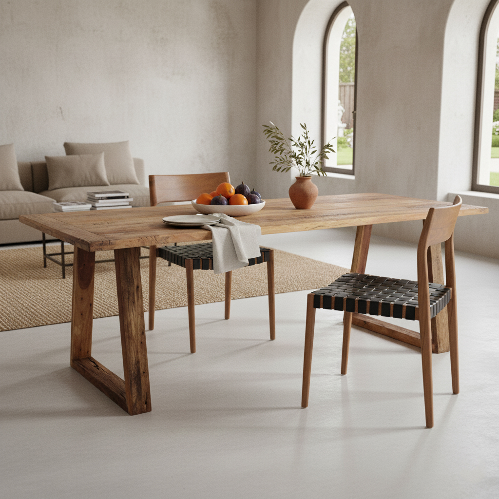 Eettafel Raunsak Hout 240 cm - Afbeelding 8
