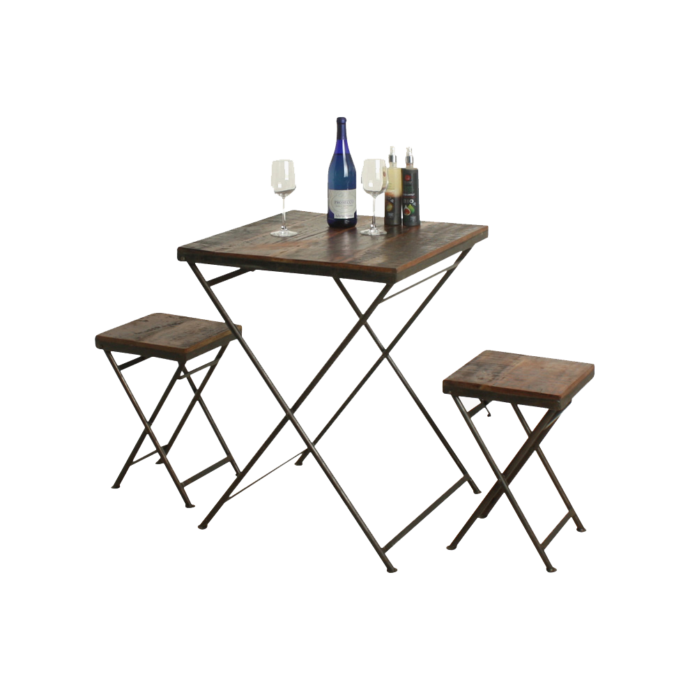 Tafel Brason Hout 60x60 cm - Afbeelding 2
