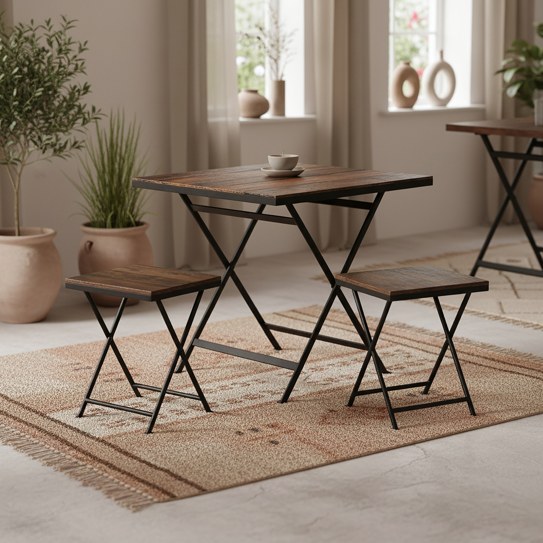 Tafel Brason Hout 60x60 cm - Afbeelding 4