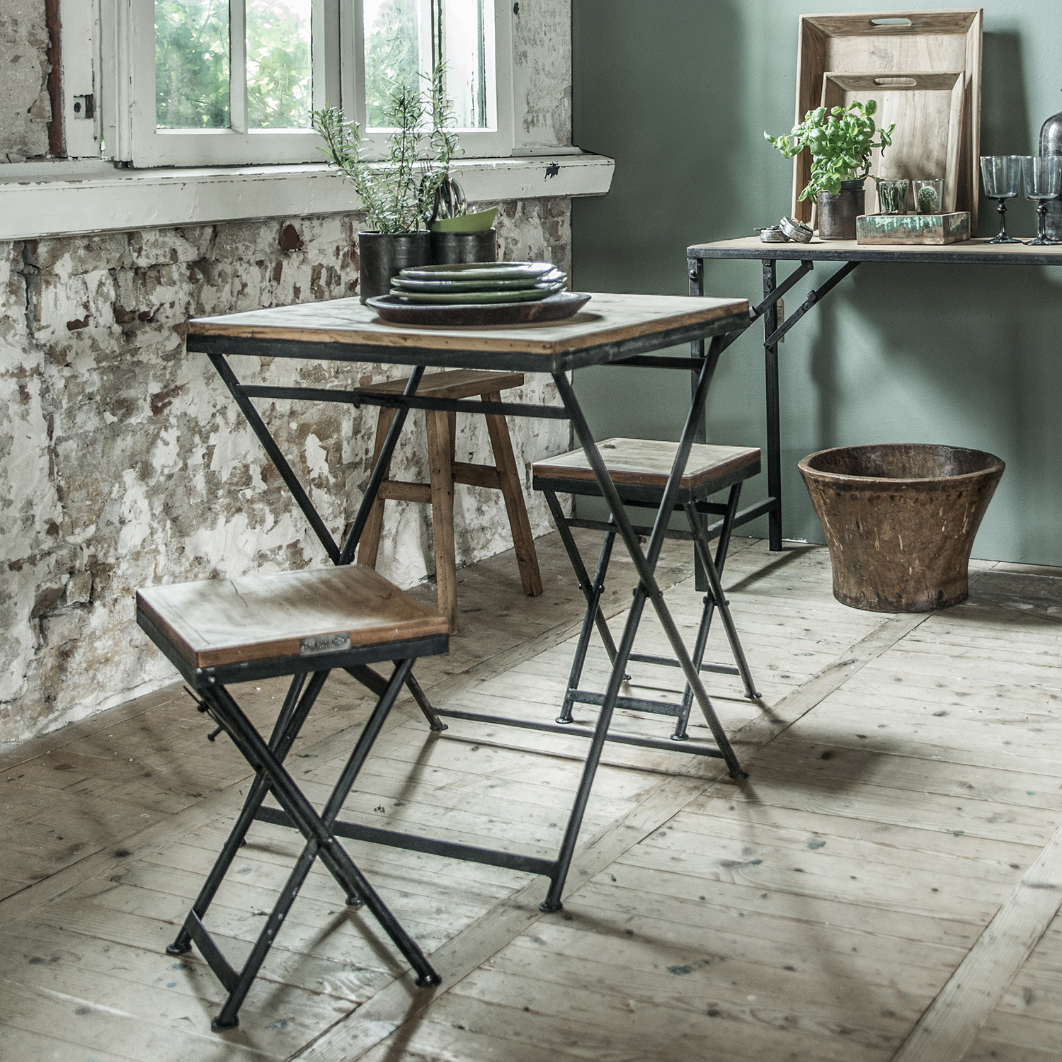 Tafel Brason Hout 60x60 cm - Afbeelding 5