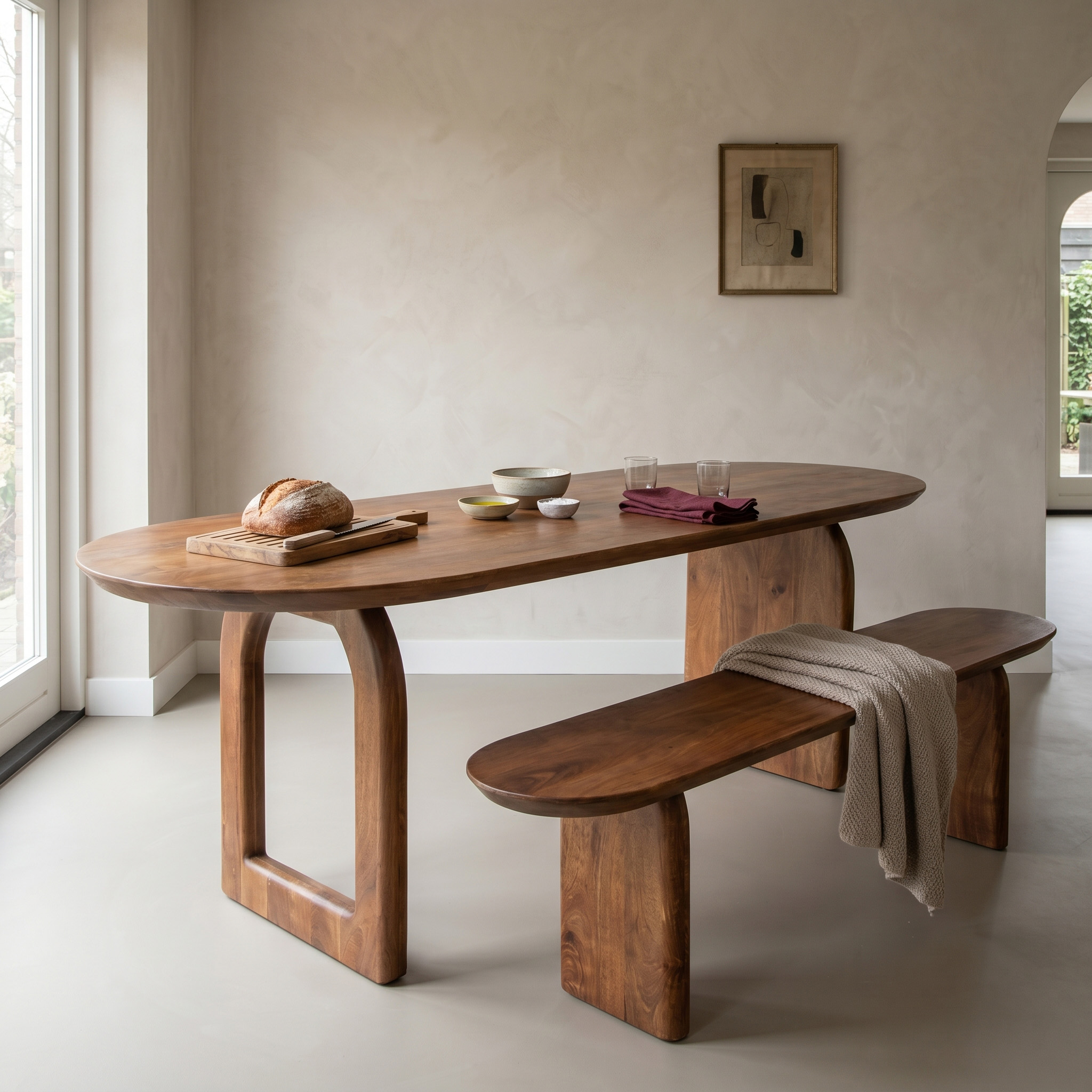 Eettafel Bastis Mangohout - Afbeelding 2