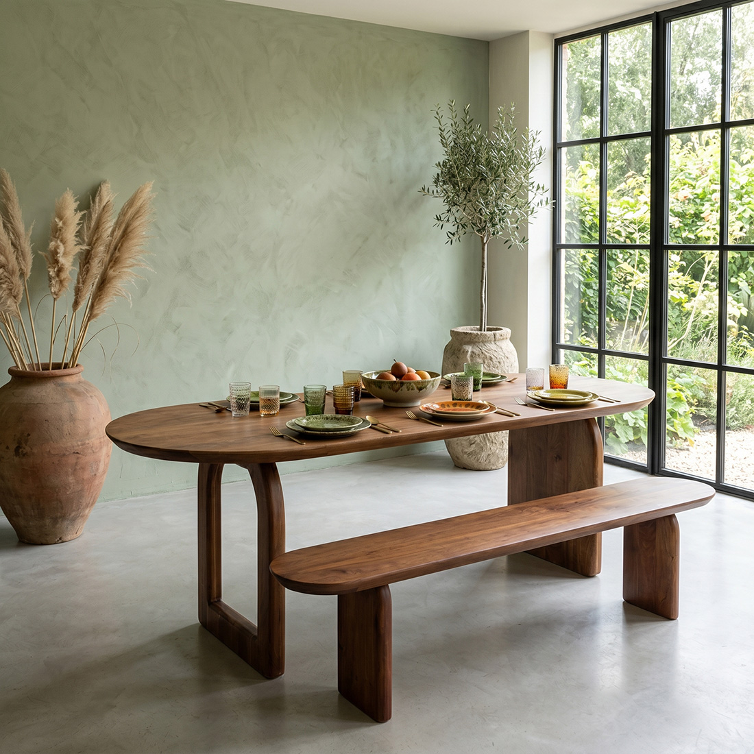 Eettafel Bastis Mangohout - Afbeelding 4