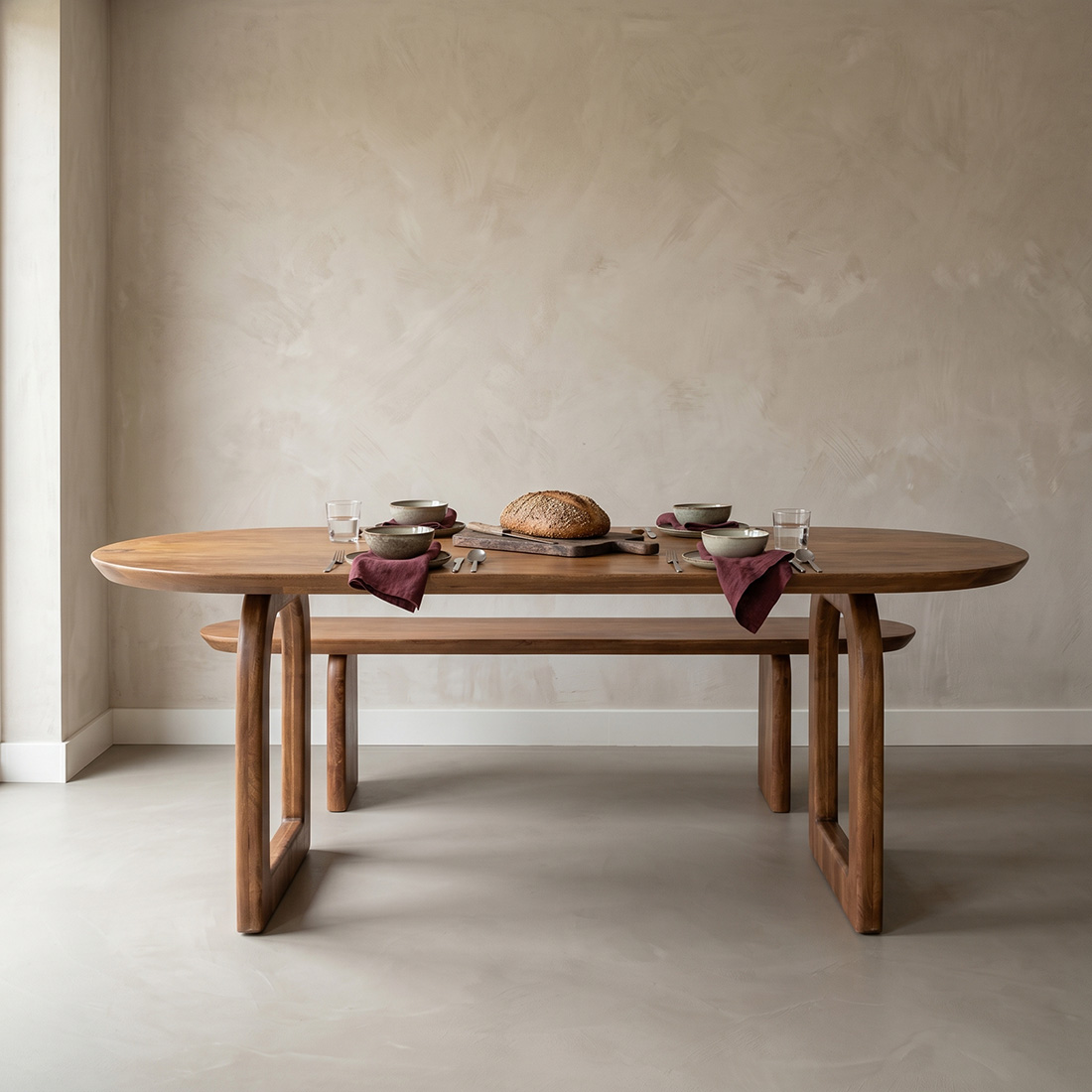 Eettafel Jeidano Mangohout - Afbeelding 2