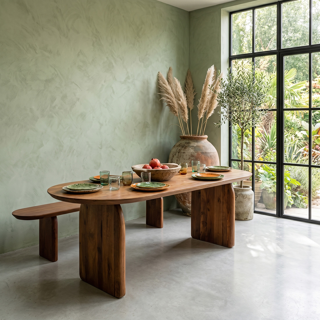 Eettafel Tulvia Mangohout - Afbeelding 2