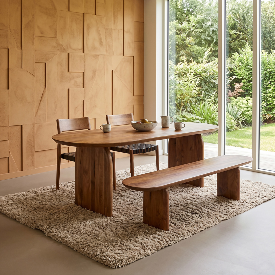 Eettafel Tulvia Mangohout - Afbeelding 4