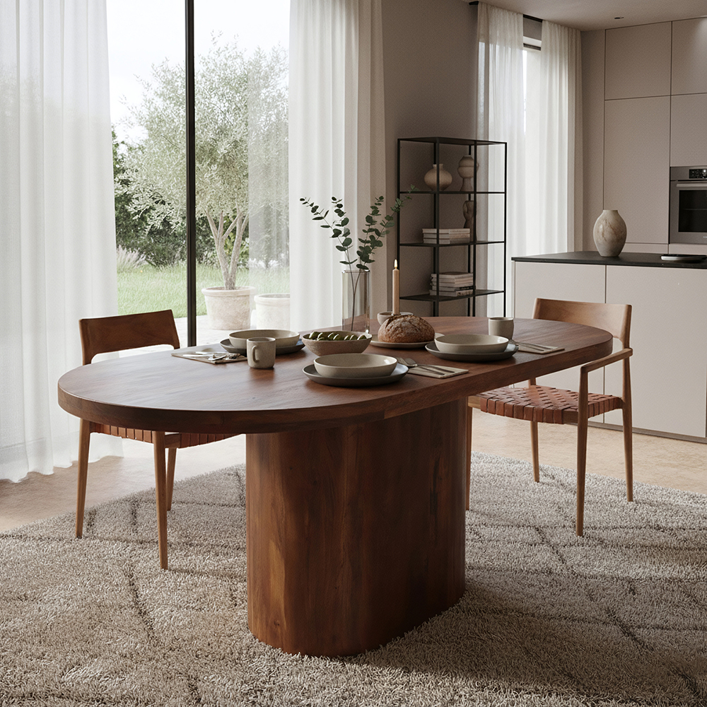 Eettafel Poorru Mangohout 240 cm - Afbeelding 2