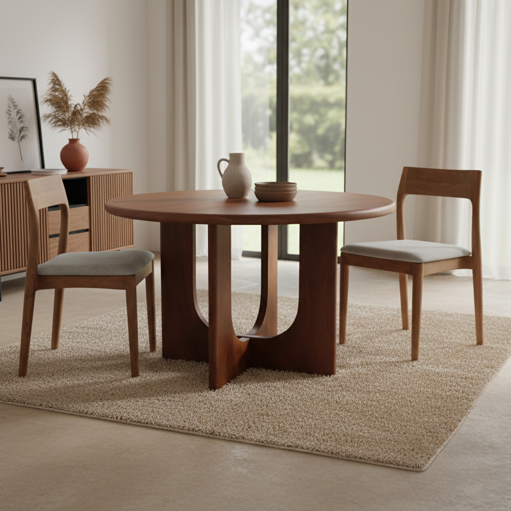 Eettafel Beensano Mangohout 120 cm - Afbeelding 4