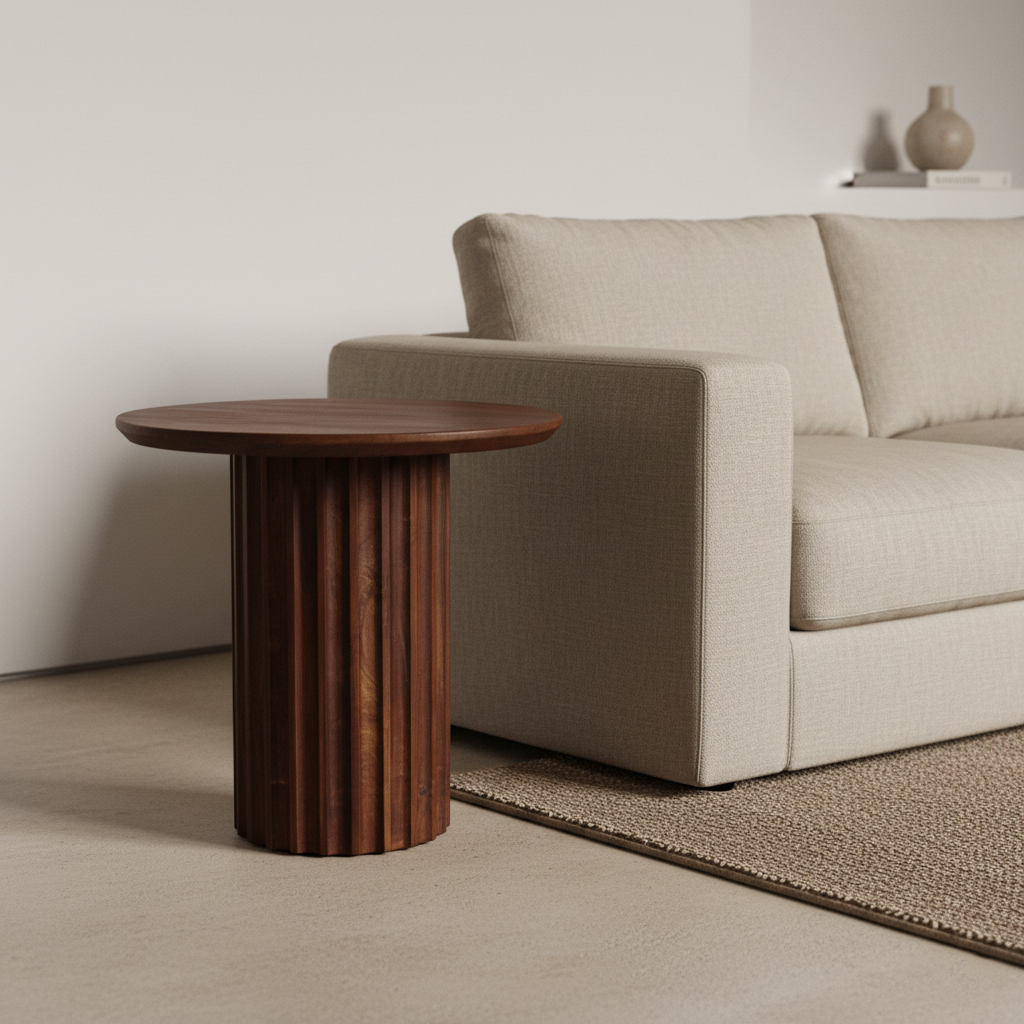 Bijzettafel Tuva Mangohout 50 cm - Afbeelding 2