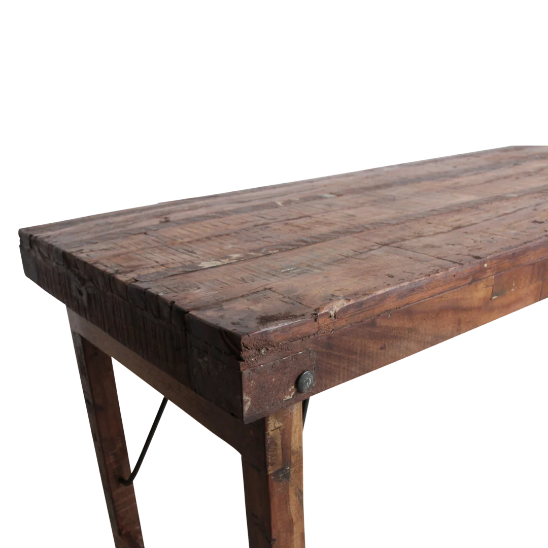 Eettafel Kielvond Hout 173x60 cm - Afbeelding 3