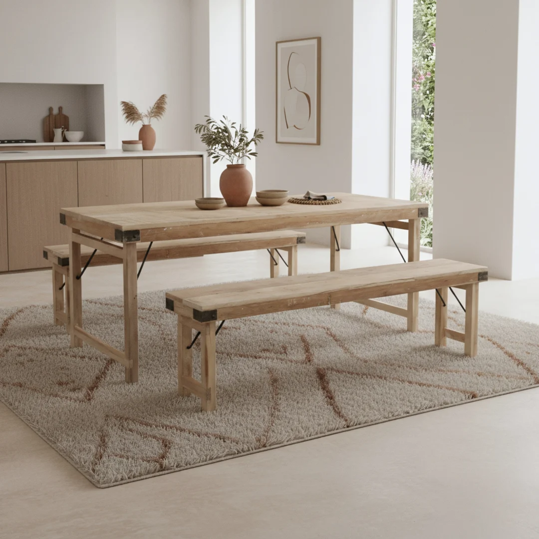 Eettafel Jaalvin Hout - Afbeelding 4