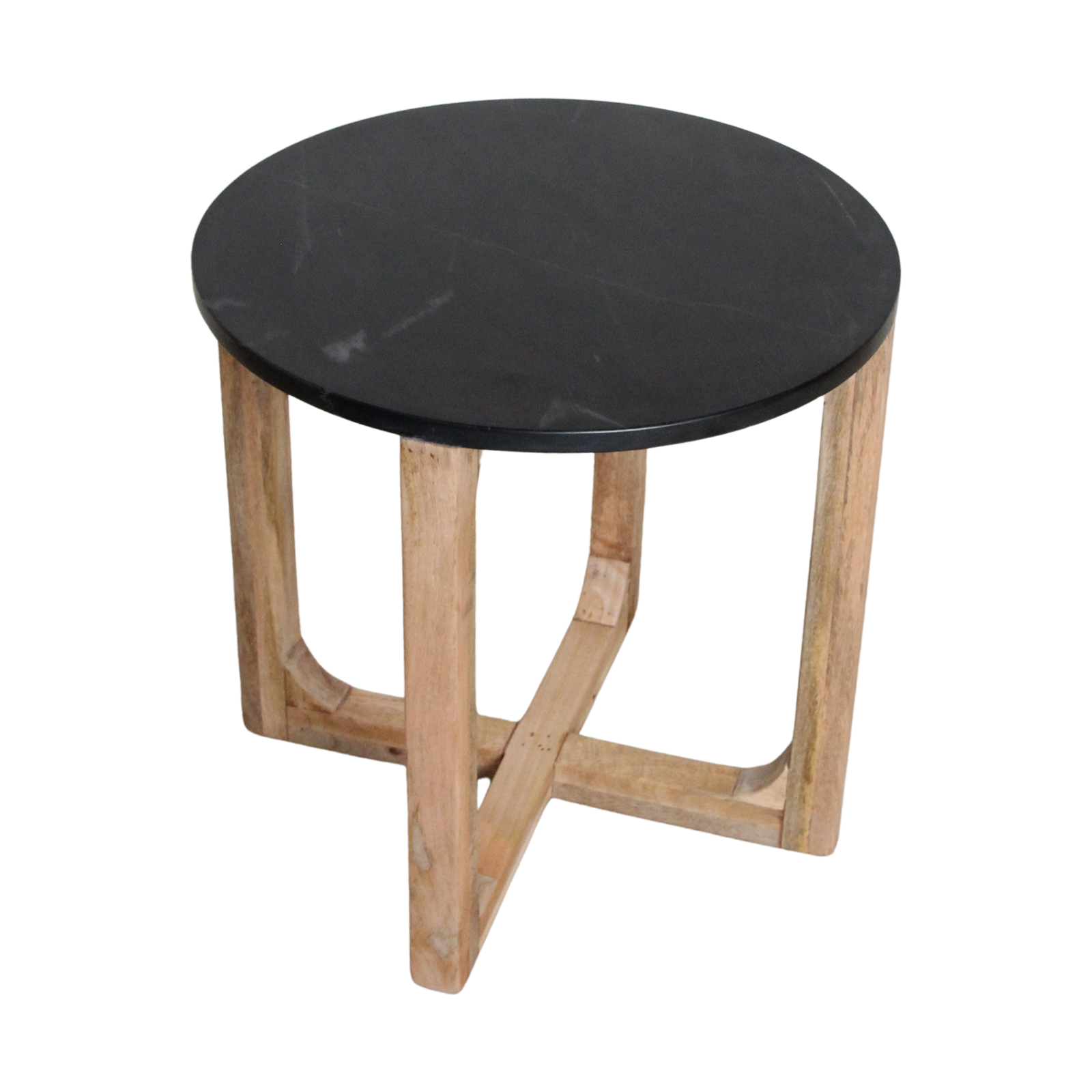 Bijzettafel Paalvek Marmer 50 cm - Afbeelding 5