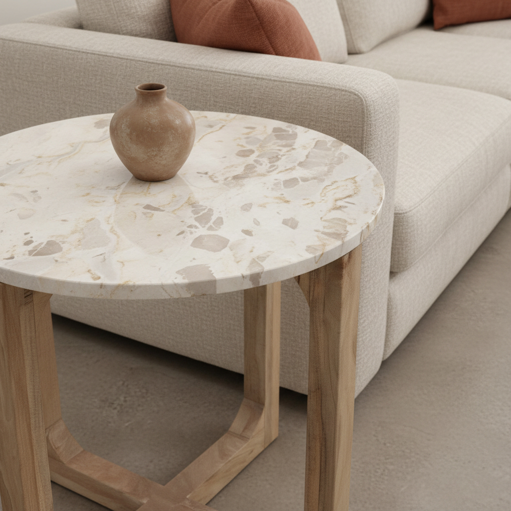 Bijzettafel Taarik Mangohout 50 cm - Afbeelding 8