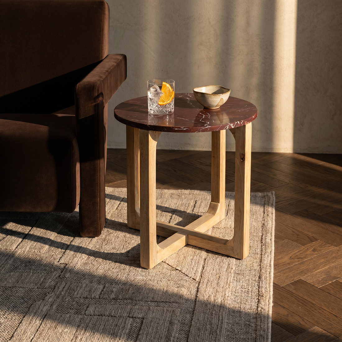 Bijzettafel Dodel Mangohout 50 cm - Afbeelding 2