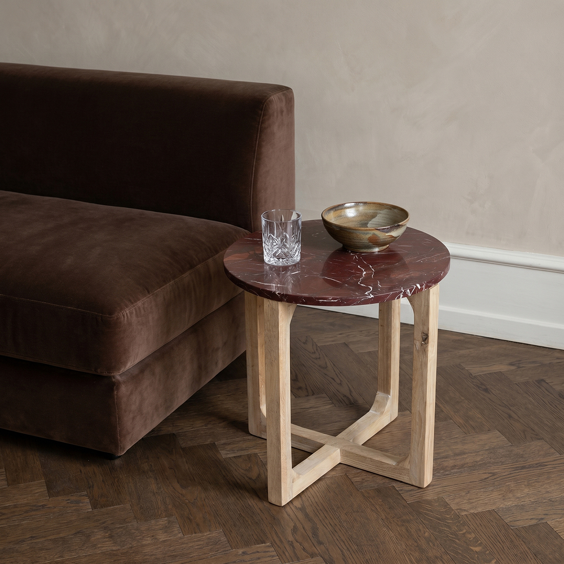 Bijzettafel Dodel Mangohout 50 cm - Afbeelding 4